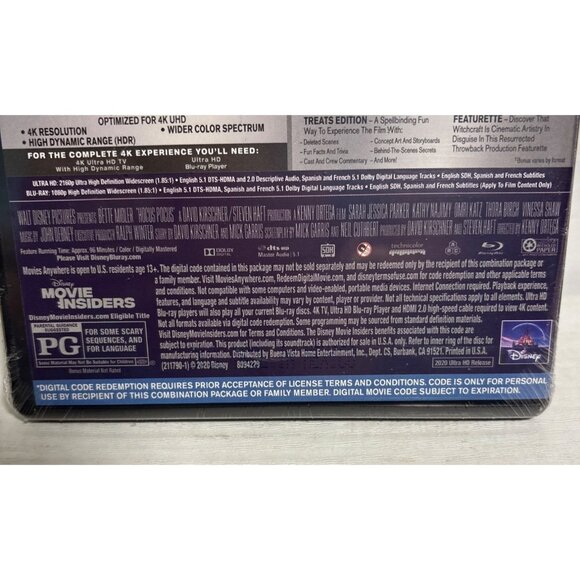 Disneys Hocus Pocus 4K Ultra HD/Blu-Ray/Digital Code Ultimate Collectors Edition - Picture 3 of 5
